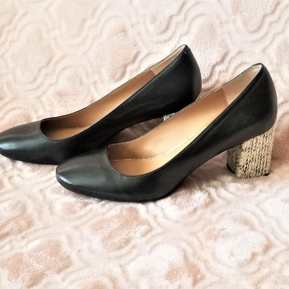 Calvin Klein pumps with snake heel, size 9.5